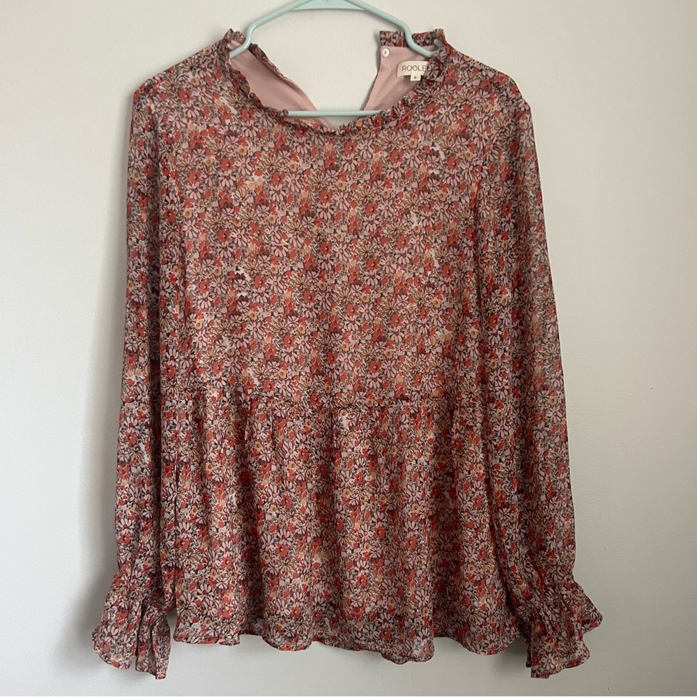 Roolee Floral Peplum Top